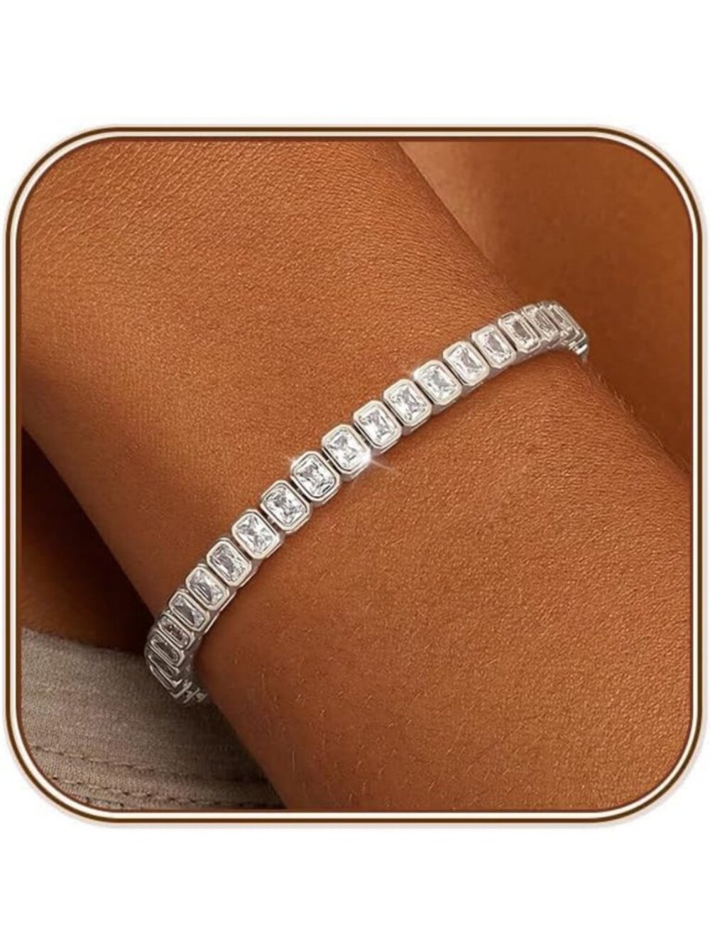 Trendy Silver & Gold Tennis Bracelets for Women - Non-Tarnish Stackable CZ